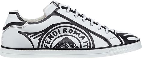 Joshua Vides x Fendi Roma Leather Low 'Fendi Stamp 